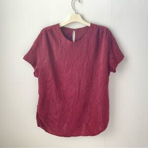 Vintage faux-silk rayon shell